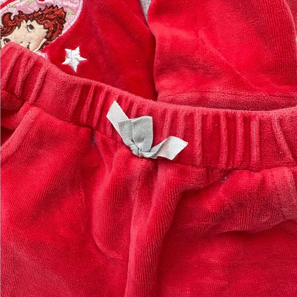 Vintage Strawberry Shortcake Velour Tracksuit Set SS Active Toddler 3T - Picture 7 of 14